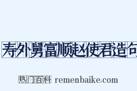 寿外舅富顺赵使君造句是什么意思的图片